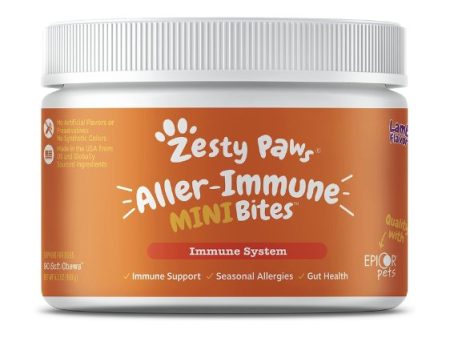 Zesty Paws Aller-Immune MINI Bites Immune System Supplements for Small Dogs (Lamb Flavour) Discount