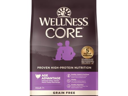 Wellness CORE Age Advantage Grain Free Dry Senior Dog Food (Deboned Turkey, Chicken Meal & Turkey Meal Recipe) Online Sale