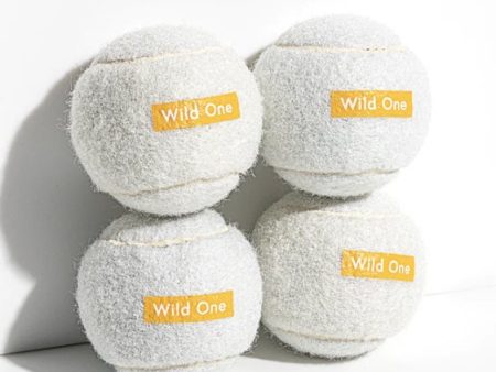 Wild One Tennis Balls Set Dog Toy (White) Online Sale