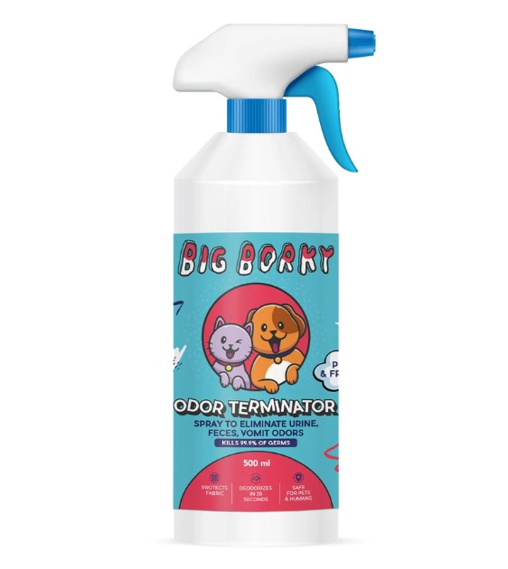 Big Borky Pear & Freesia Scented All Surfaces Multi-Purpose Odor Terminator Spray (Eliminates Urine, Feces, Vomit Odor) Online Sale