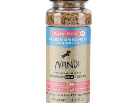 $10 ONLY: Nandi Freeze-Dried Meat Sprinkles (Plaas Pork) Hot on Sale