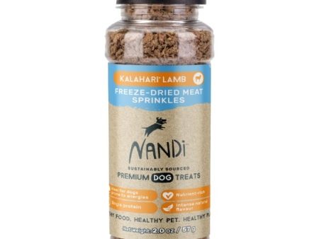 $10 ONLY: Nandi Freeze-Dried Meat Sprinkles (Kalahari Lamb) For Sale