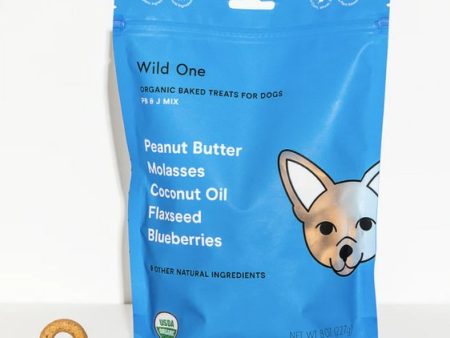 Wild One Organic Baked Dog Treats (PB & J Mix) Online Hot Sale