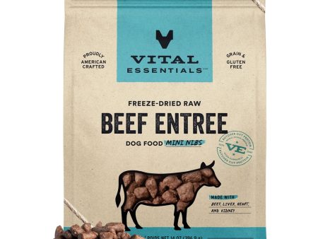 TRY & BUY: Vital Essentials Freeze Dried Raw MINI NIBS Dog Food (Beef) Discount