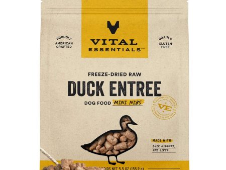 TRY & BUY: Vital Essentials Freeze Dried Raw MINI NIBS Dog Food (Duck) Discount