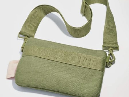 Wild One Recycled Knit Walking Treat Pouch (Moss) Discount