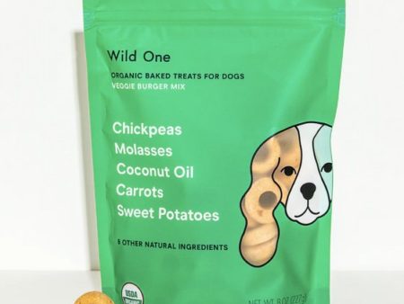 Wild One Organic Baked Dog Treats (Veggie Burger Mix) on Sale