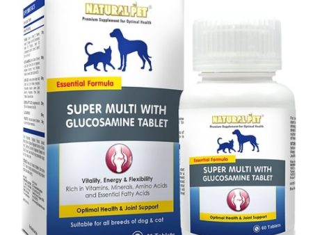 Natural Pet® Super Multi with Glucosamine Tablet Supplement for Cats & Dogs For Sale