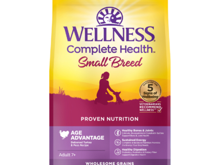 Wellness Complete Health Small Breed Age Advantage Deboned Turkey & Peas Recipe (Adult 7+) Senior Dry Dog Food For Cheap