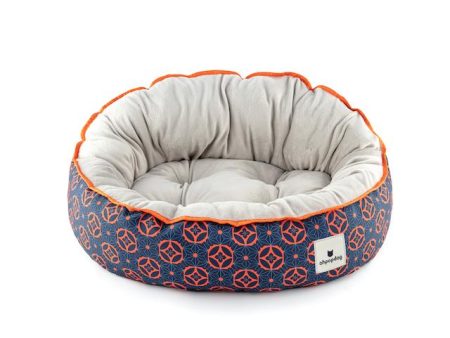 Ohpopdog Peranakan Inspired Baba Navy 150 Reversible Dog Bed on Sale