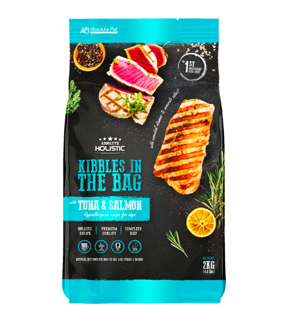 Absolute Holistic Kibbles in the Bag (Tuna and Salmon) Dry Dog Food Supply