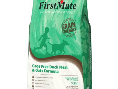 FirstMate Grain Friendly Cage Free Duck Meal & Oats Formula Dry Dog Food Sale