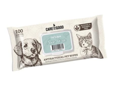 $0.80 ONLY [PWP SPECIAL]: Care For The Good Antibacterial Wipes For Dogs & Cats (Aloe Vera) Online Sale