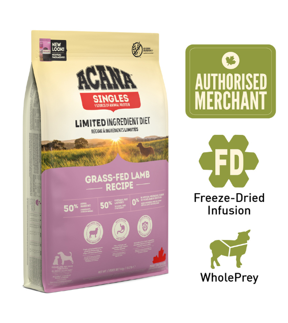 Acana Singles Limited Ingredient Grass-Fed Lamb Dry Dog Food Online