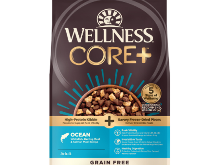 Wellness CORE+ Ocean Grain Free Adult Dry Dog Food  (Ocean Whitefish, Herring Meal & Salmon Recipe) Online now